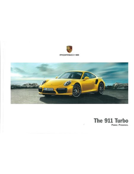 2018 PORSCHE 911 TURBO HARDBACK BROCHURE ENGLISH