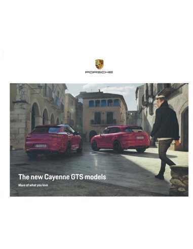2021 PORSCHE CAYENNE GTS HARDBACK BROCHURE ENGLISH
