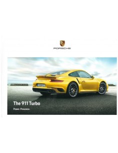 2018 PORSCHE 911 TURBO HARDBACK BROCHURE ENGLISH