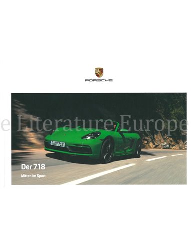 2021 PORSCHE 718 BOXTER | CAYMAN HARDCOVER PROSPEKT DEUTSCH