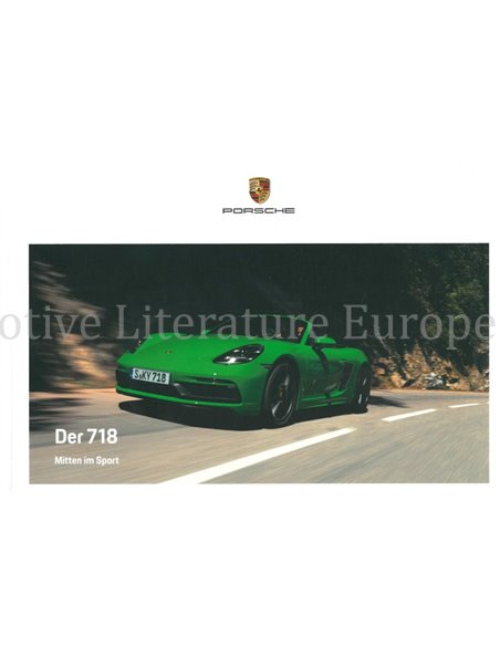 2021 PORSCHE 718 BOXTER | CAYMAN HARDCOVER BROCHURE DUITS