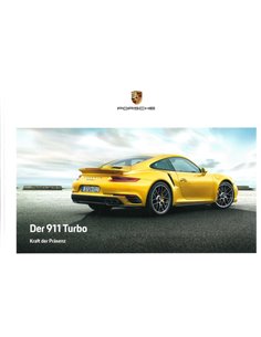 2018 PORSCHE 911 TURBO HARDCOVER PROSPEKT DEUTSCH