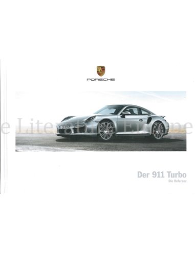 2015 PORSCHE 911 TURBO S HARDCOVER BROCHURE GERMAN