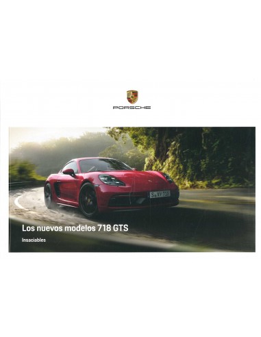2018 PORSCHE 718 GTS CAYMAN | BOXSTER HARDCOVER BROCHURE SPAANS