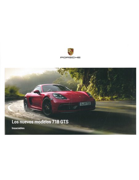 2018 PORSCHE 718 GTS CAYMAN | BOXSTER HARDCOVER BROCHURE SPAANS