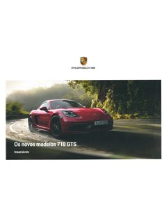 2018 PORSCHE 718 GTS CAYMAN | BOXSTER HARDCOVER BROCHURE PORTUGEES (PT/BR)