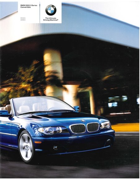 2005 BMW 3 SERIE CABRIOLET BROCHURE ENGELS (USA)