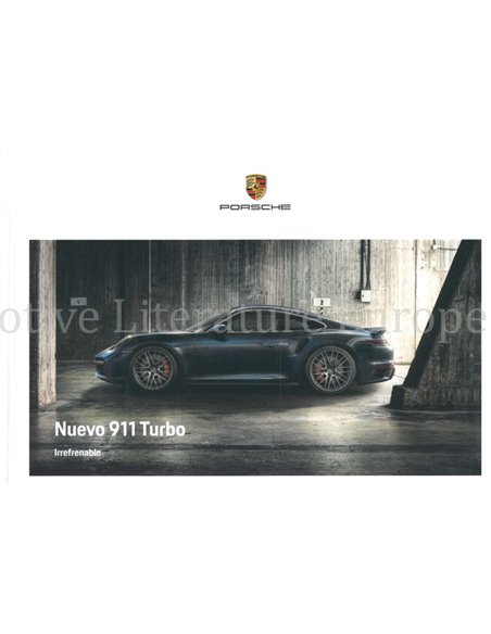 2021 PORSCHE 911 TURBO S HARDCOVER PROSPEKT SPANISCH