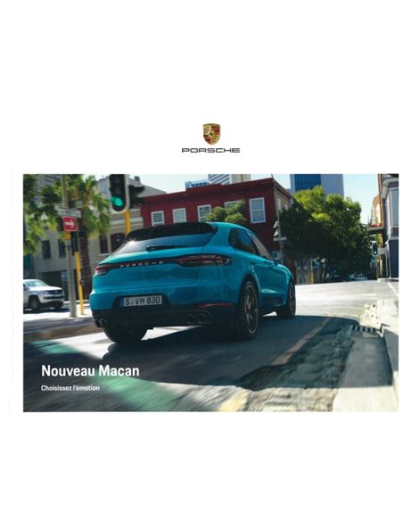 2019 PORSCHE MACAN HARDCOVER BROCHURE FRANS