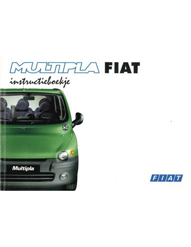 1998 FIAT MULTIPLA INSTRUCTIEBOEKJE NEDERLANDS