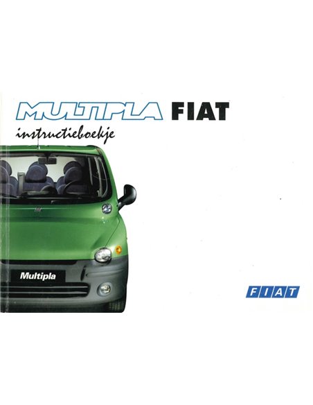 1998 FIAT MULTIPLA INSTRUCTIEBOEKJE NEDERLANDS