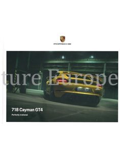 2021 PORSCHE 718 CAYMAN GT4 HARDCOVER BROCHURE ENGLISCH