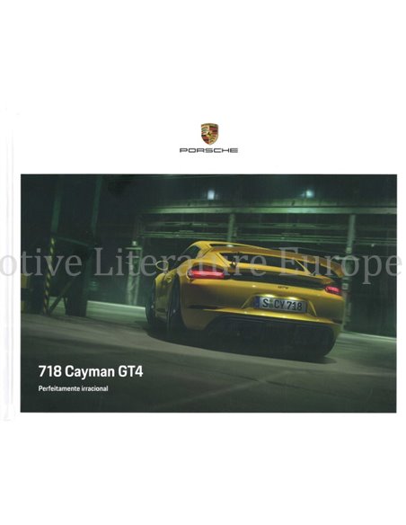 2021 PORSCHE 718 CAYMAN GT4 HARDCOVER BROCHURE PORTUGIESISCH