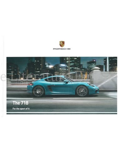 2020 PORSCHE 718 BOXTER | 718 CAYMAN HARDCOVER BROCHURE ENGELS