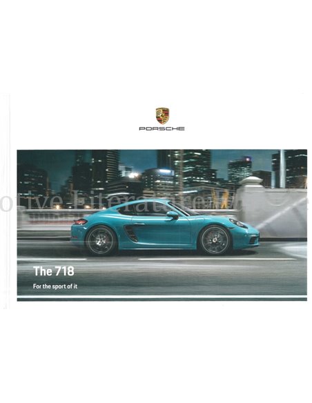 2020 PORSCHE 718 BOXTER | 718 CAYMAN HARDCOVER PROSPEKT ENGLISCH
