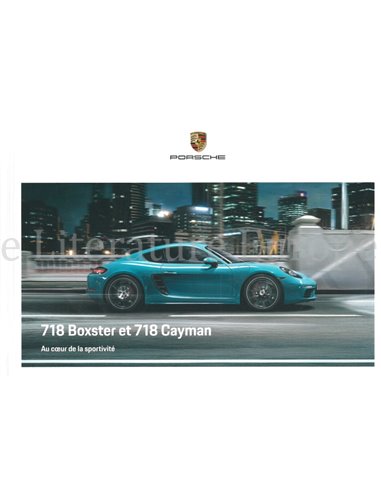 2020 PORSCHE 718 BOXTER | 718 CAYMAN HARDCOVER BROCHURE FRANS