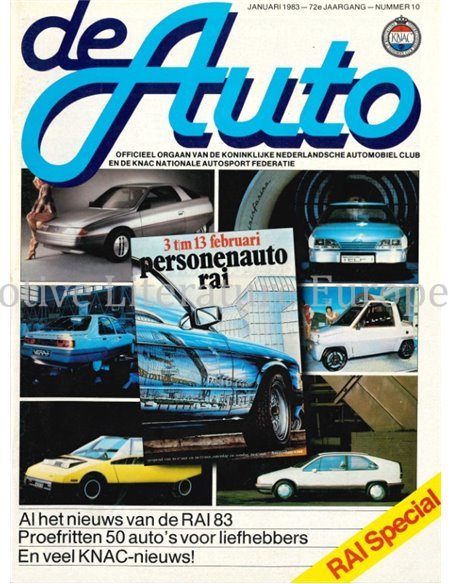 1983 DE AUTO MAGAZINE 10 NEDERLANDS