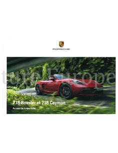 2019 PORSCHE 718 BOXSTER | 718 CAYMAN HARDCOVER BROCHURE FRANS