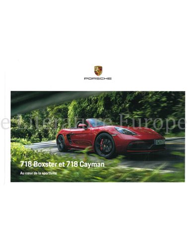 2019 PORSCHE 718 BOXSTER| 718 CAYMAN HARDCOVER PROSPEKT FRANZÖSISCH