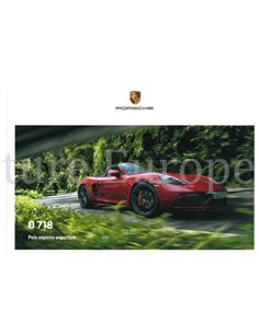 2019 PORSCHE 718 BOXSTER | 718 CAYMAN HARDCOVER BROCHURE PORTUGEES (BR)
