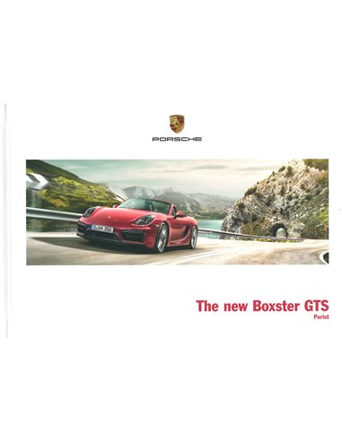 2015 PORSCHE 718 BOXTER GTS HARDCOVER BROCHURE JAPANS