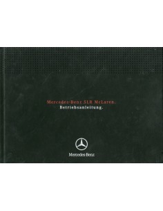 2004 MERCEDES BENZ SLR MCLAREN INSTRUCTIEBOEKJE DUITS
