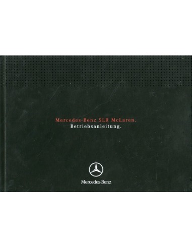 2004 MERCEDES BENZ SLR MCLAREN INSTRUCTIEBOEKJE DUITS