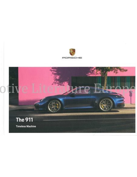2020 PORSCHE 911 CARRERA HARDCOVER PROSPEKT ENGLISCH