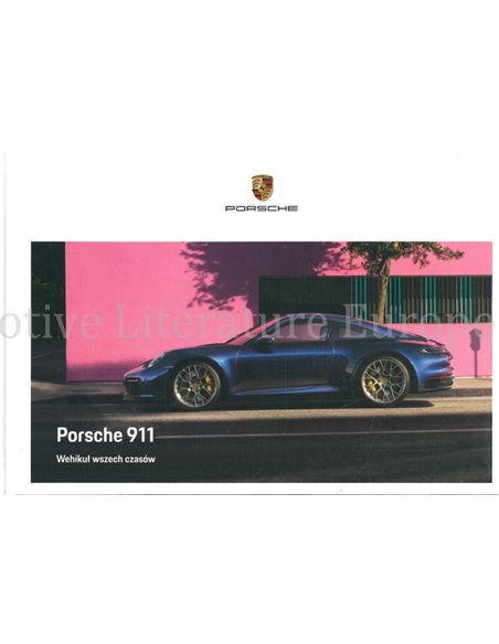 2020 PORSCHE 911 CARRERA HARDCOVER PROSPEKT POLNISCH