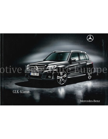 2009 MERCEDES BENZ GLK KLASSE PROSPEKT DEUTSCH