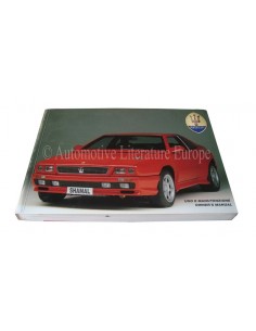 1991 MASERATI SHAMAL INSTRUCTIEBOEKJE ITALIAANS ENGELS