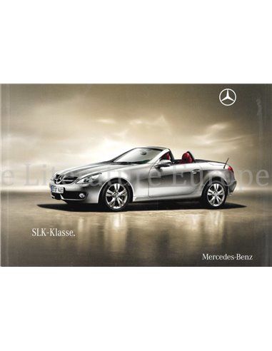 2009 MERCEDES BENZ SLK BROCHURE DUITS