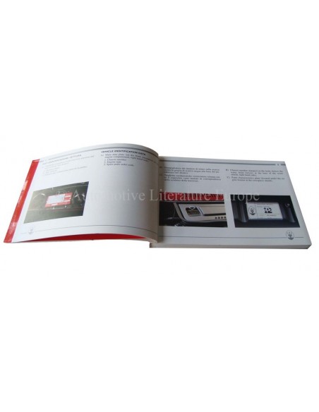 1991 MASERATI SHAMAL INSTRUCTIEBOEKJE ITALIAANS ENGELS