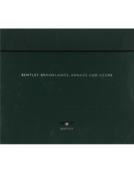 2007 BENTLEY BROOKLANDS | ARNAGE & AZURE BROCHURE BOX ENGLISH