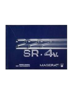 1992 MASERATI 222 SR 4V INSTRUCTIEBOEKJE ENGELS SPAANS