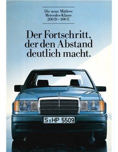 1985 MERCEDES BENZ E KLASSE PROSPEKT DEUTSCH