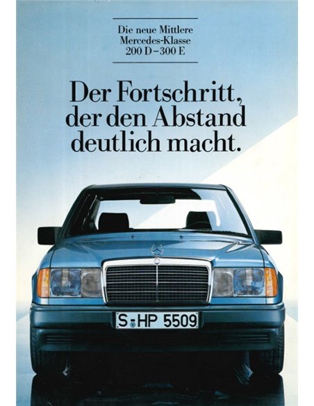 1985 MERCEDES BENZ E CLASS BROCHURE GERMAN