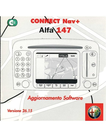 2003 ALFA ROMEO 147 CONNECT NAV MANUAL CD