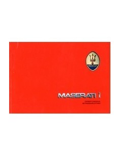 1988 MASERATI SPYDER I BITURBO SI 425I INSTRUCTIEBOEKJE