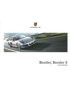 2013 PORSCHE BOXSTER (S) INSTRUCTIEBOEKJE NEDERLANDS
