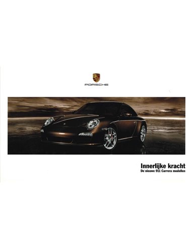 2008 PORSCHE 911 CARRERA HARDCOVER PROSPEKT NIEDERLÄNDISCH