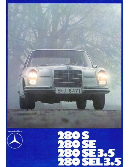 1971 MERCEDES BENZ S KLASSE PROSPEKT DEUTSCH