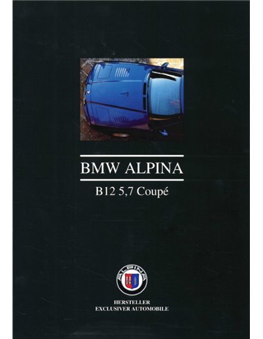 1993 BMW ALPINA B12 5.7 COUPE BROCHURE DUITS