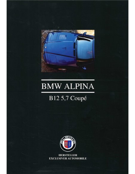 1993 BMW ALPINA B12 5.7 COUPE BROCHURE GERMAN