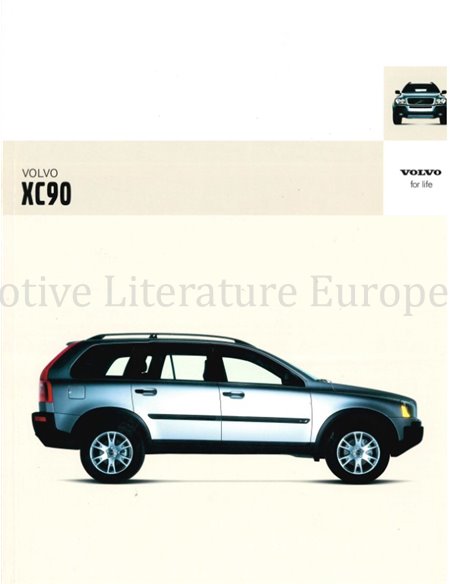 2004 VOLVO XC90 BROCHURE NEDERLANDS