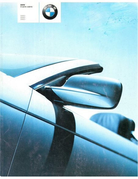 2001 BMW 3ER CABRIO PROSPEKT NIEDERLÄNDISCH