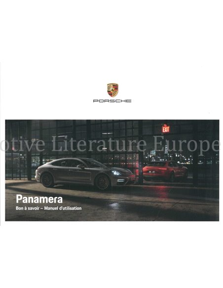 2021 PORSCHE PANAMERA | SPORT TURISMO OWNERS MANUAL FRENCH