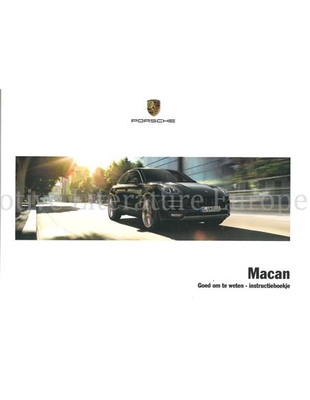 2017 PORSCHE MACAN OWNERS MANUAL DUTCH