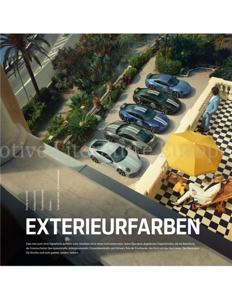 2022 PORSCHE 911 SPORT CLASSIC HARDCOVER PROSPEKT DEUTSCH
