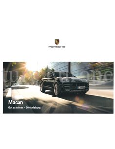2018 PORSCHE MACAN INSTRUCTIEBOEKJE DUITS